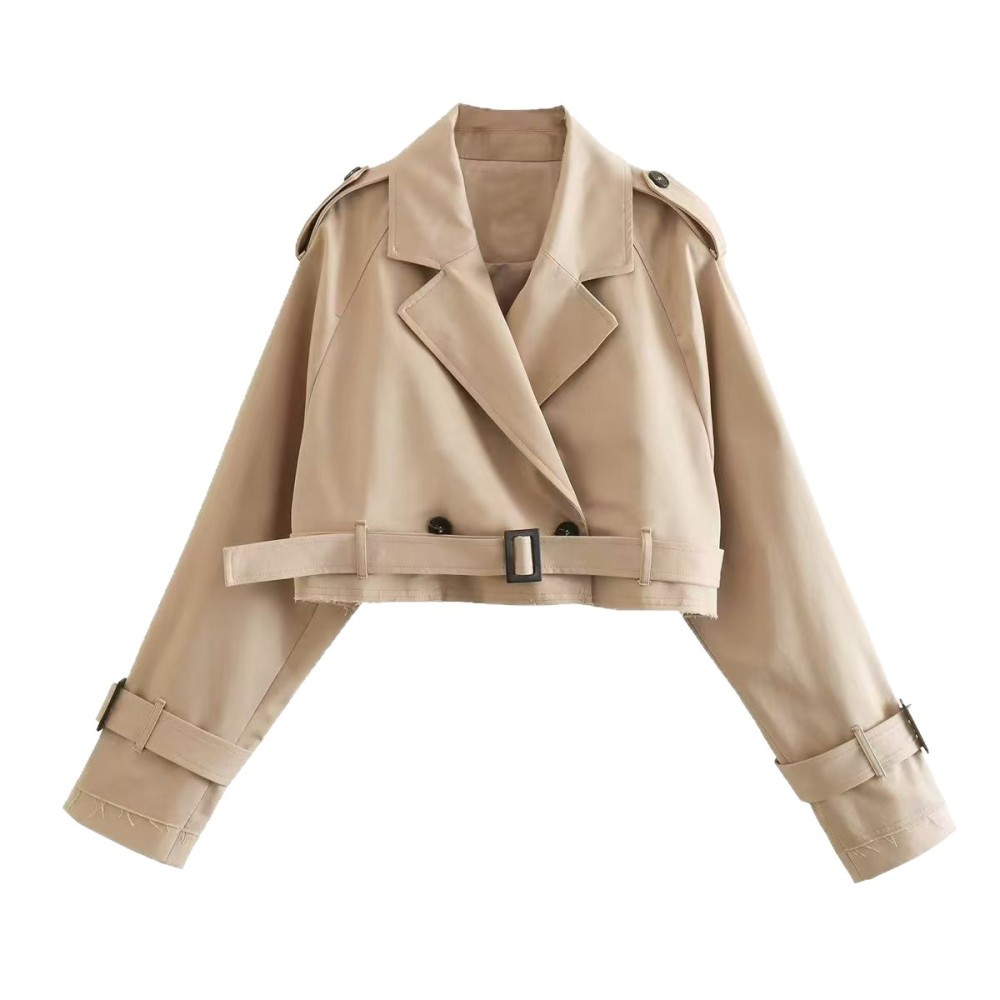 Trench Coat Formal - Herbst Frühling Damen Trenchcoat Kurze Jacke
