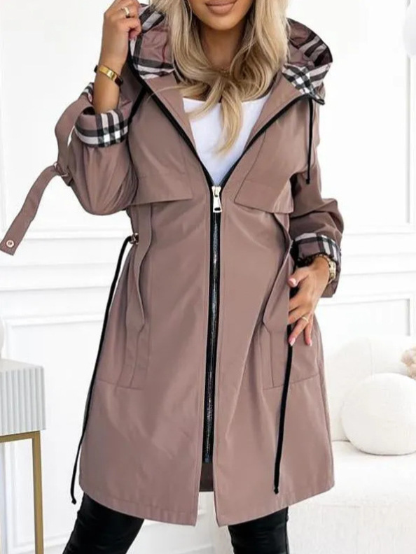 Trench Coat Formal - Mode Graben Mantel Frau Herbst Winter