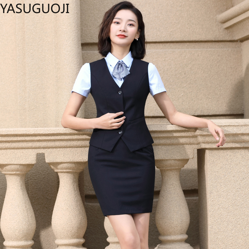 Women'S Formal Wear Plus Size - YASUGUOJI Elegante Mode Frauen Weste Arbeit