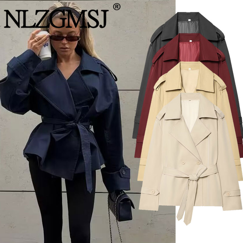 Trench Coat Formal - Nlzgmsj 2026 Frühling Französischer Stil Damen