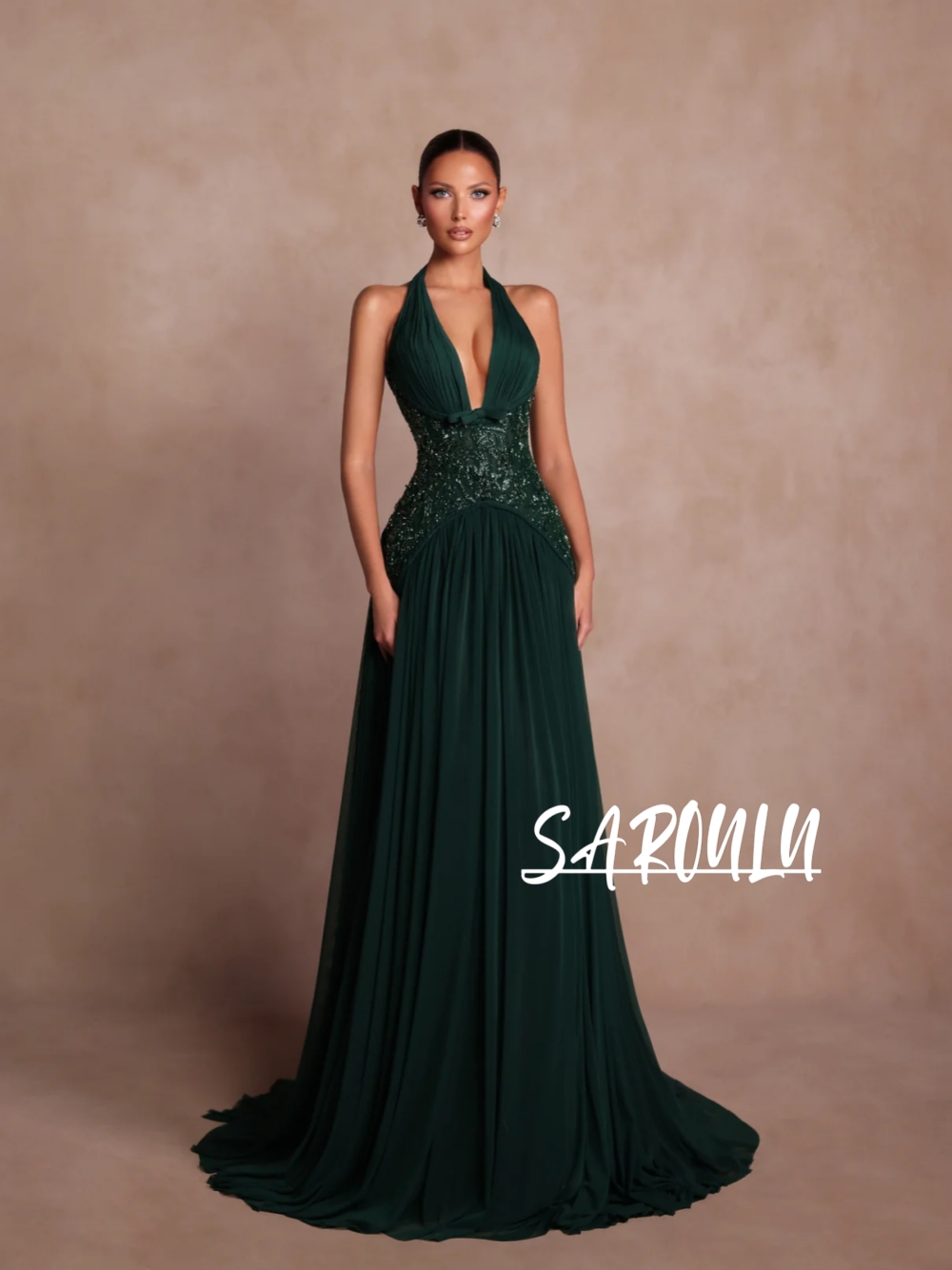 Grünes A-Linien-Abendkleid in  – Women'S Formal Wear Plus Size Bewertung und Preis