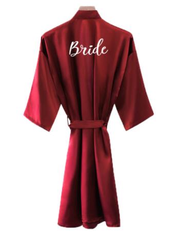 Braut Robe Frauen Burgund Robe – Women'S Formal Wear Wedding Bewertung und Preis