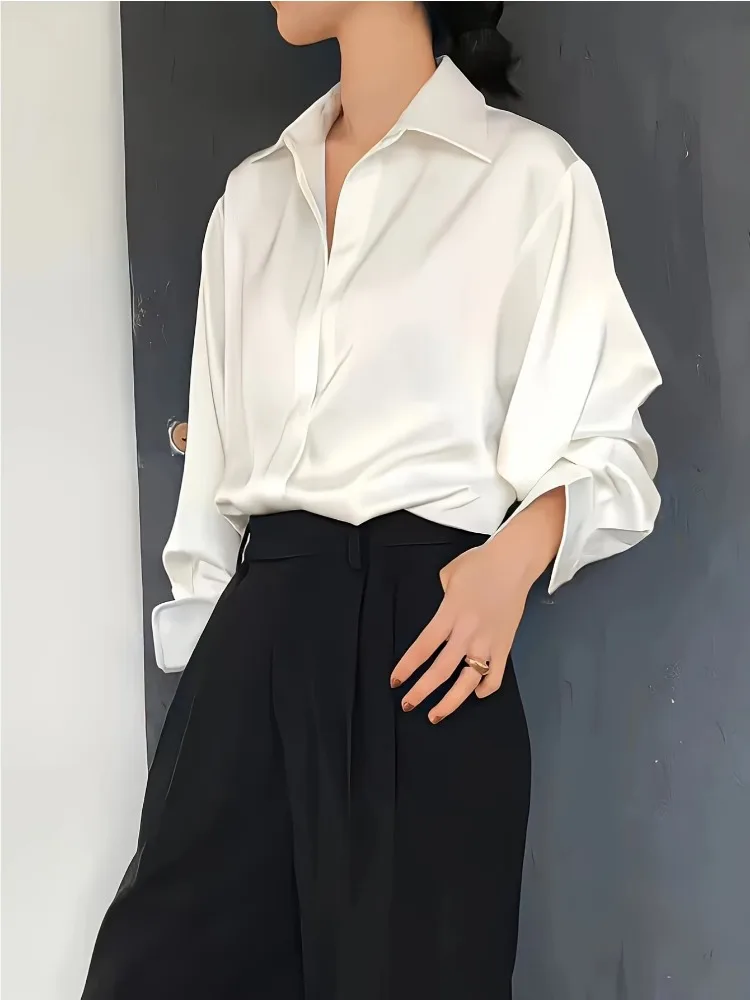 Plus Größe Casual Frauen Seide – Women Formal Wear Tops Bewertung und Preis