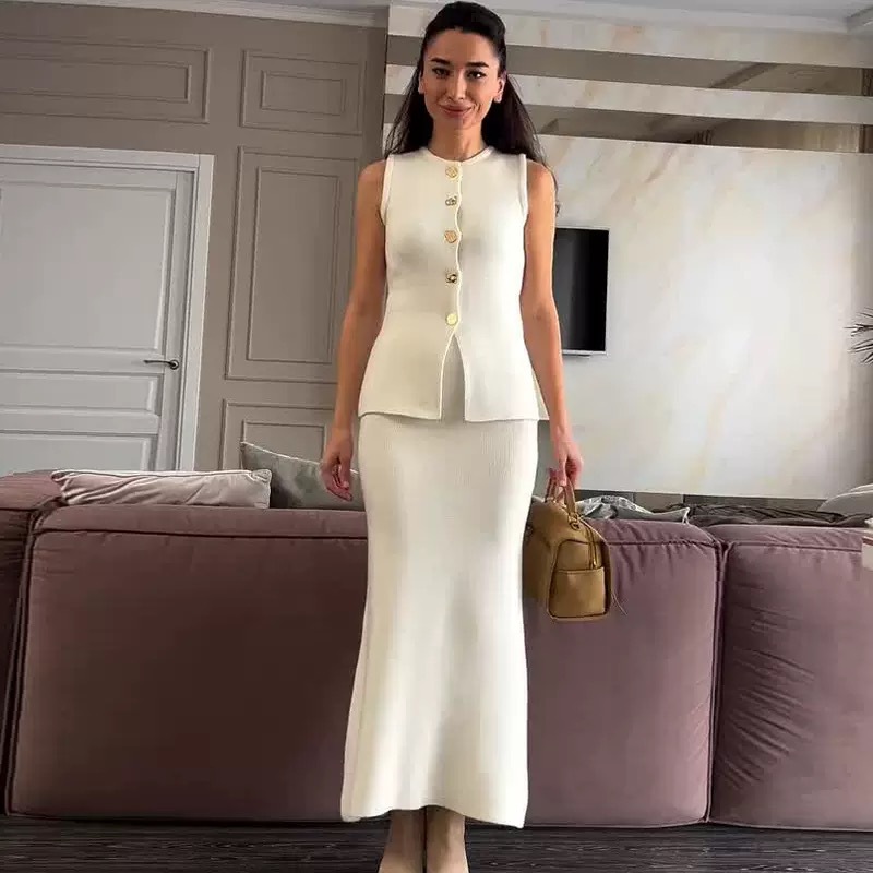 Einreihiges, ärmelloses, figur – Women Formal Wear Tops Bewertung und Preis