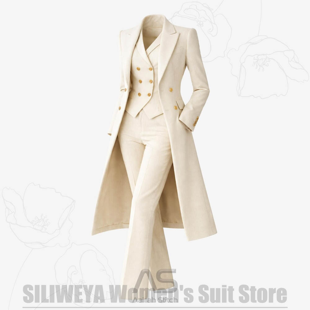 Damenanzug 3-teilig Doppelreih – Women'S Formal Wear Wedding Bewertung und Preis