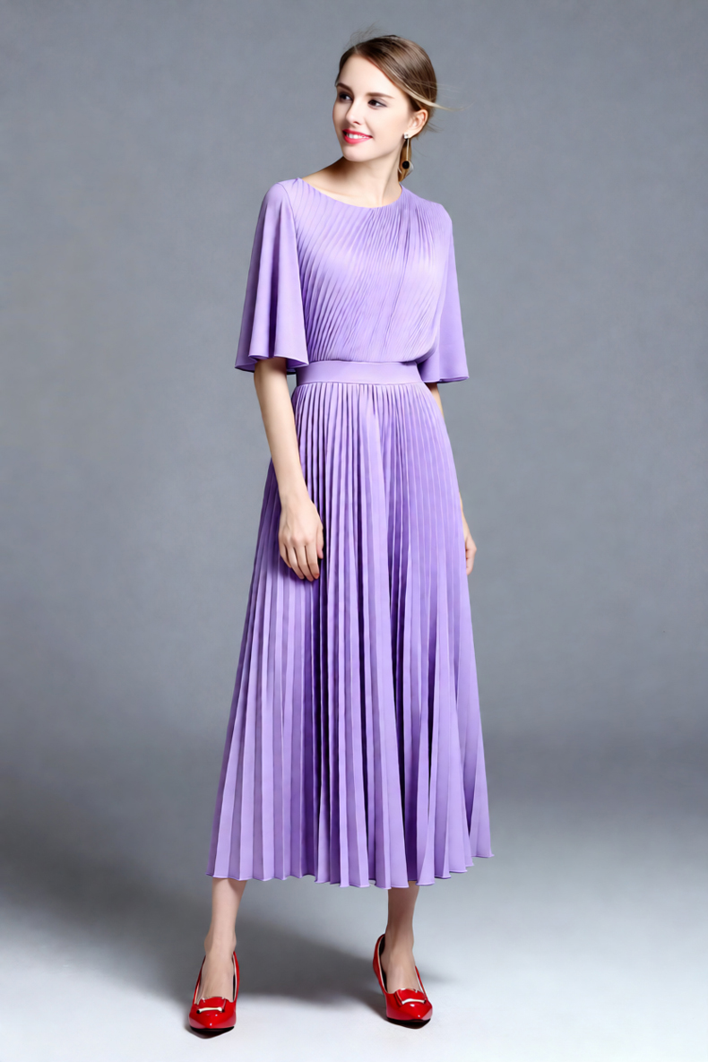 Damenkleid in Flieder mit Cape – Women'S Formal Wear Wedding Guest Bewertung und Preis