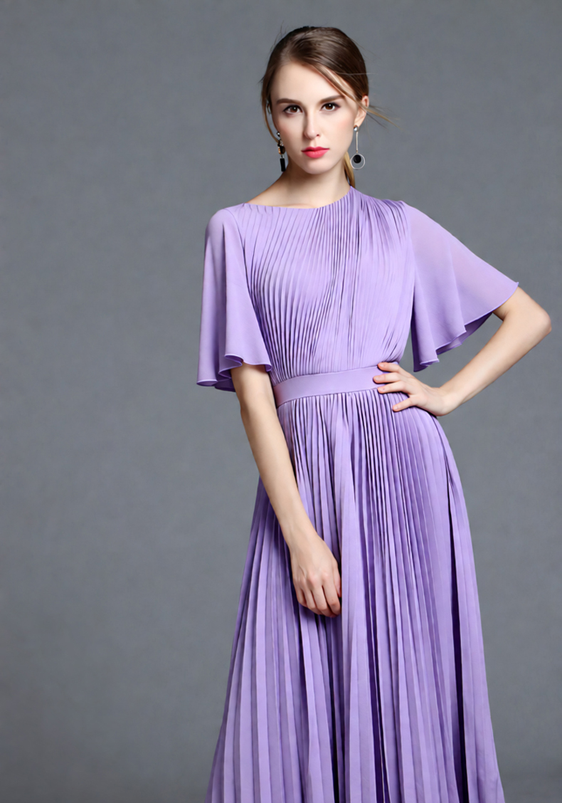 Damenkleid in Flieder mit Cape – Women'S Formal Wear Wedding Guest Bewertung und Preis