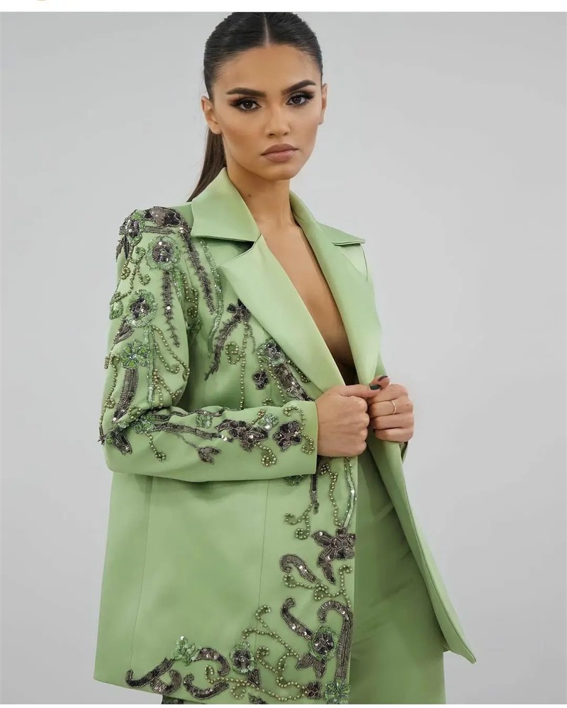 Designer-Damenanzüge aus grüne – Women Luxury Formal Wear Bewertung und Preis