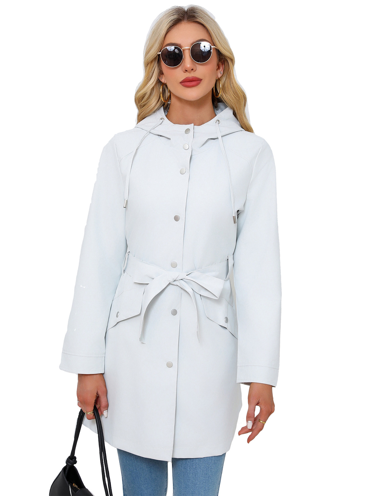 Frühling Herbst Neue Mit Kapuz – Trench Coat Formal Bewertung und Preis