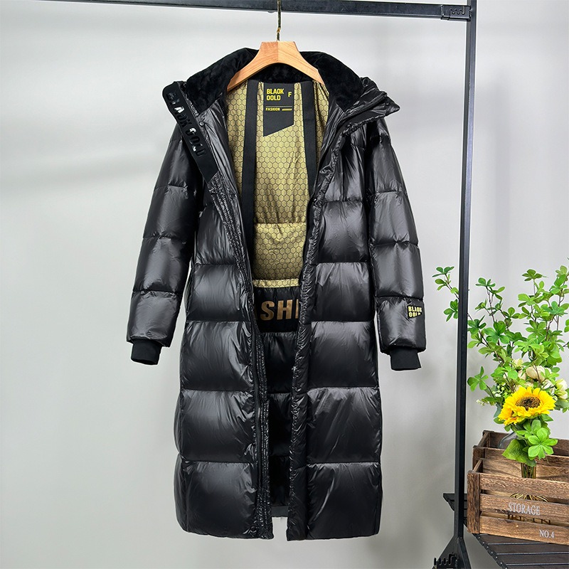 Schwarze Winter-Daunenjacke mi – Trench Coat Formal Bewertung und Preis