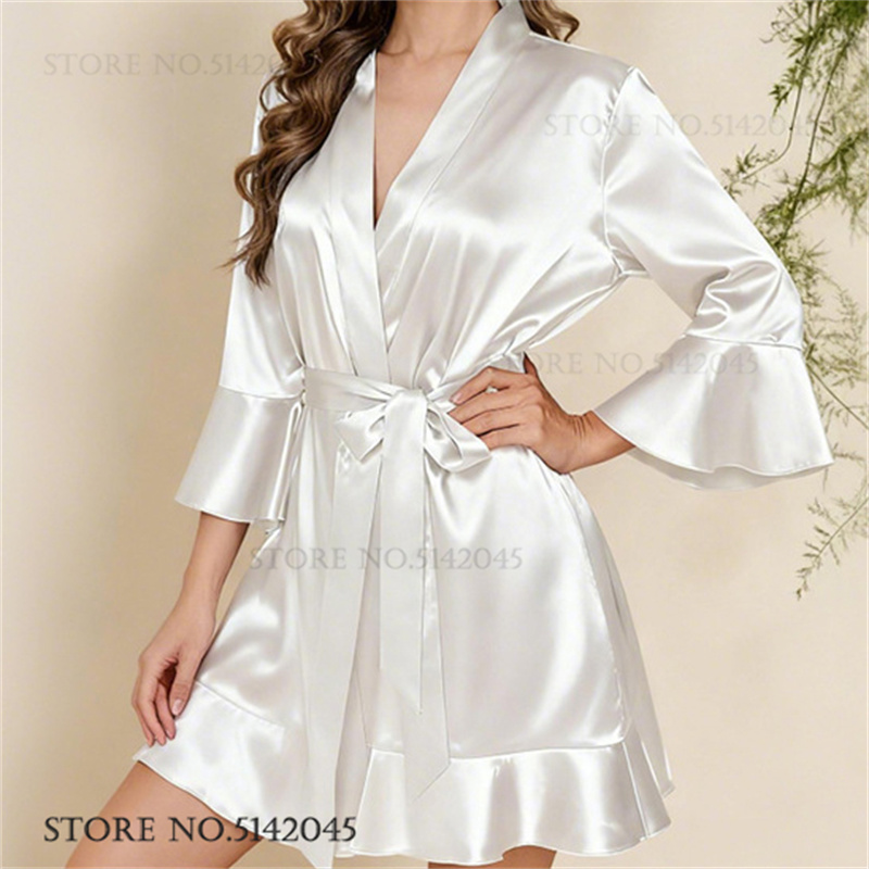 Seidensatin Weißes Hochzeitskl – Women'S Formal Wear Wedding Bewertung und Preis