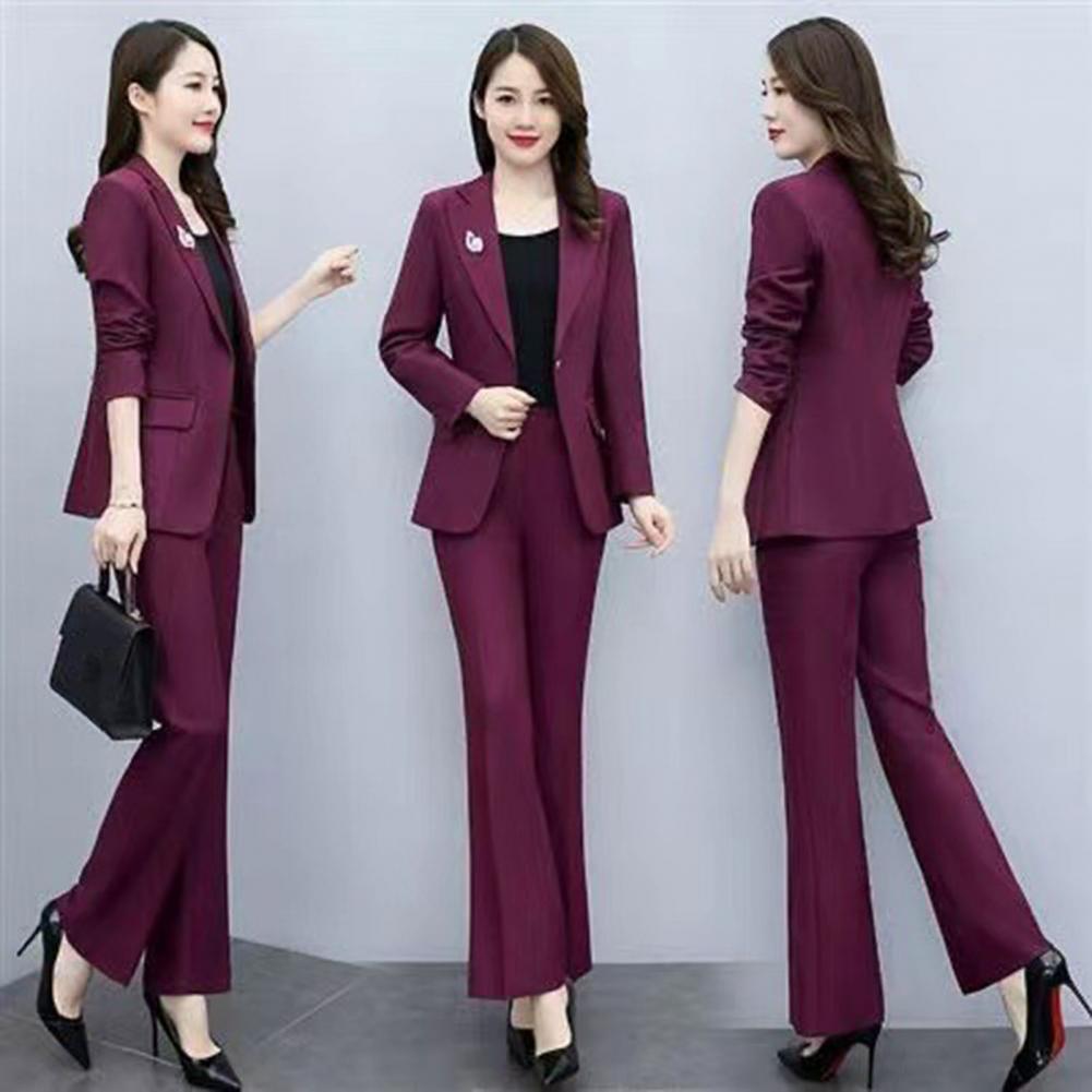 2-teiliges Damen-Anzug-Set mit – Women'S Office Formal Wear For Ladies Bewertung und Preis
