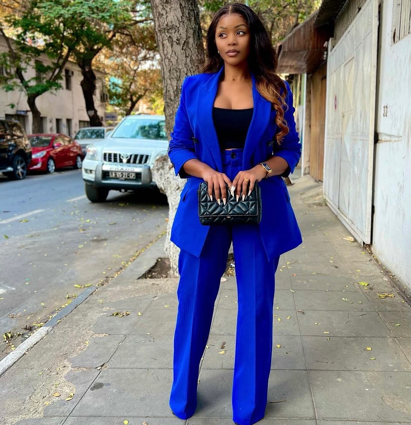 Königsblaue Damen-Hosenanzüge, – Women'S Formal Wear Plus Size Bewertung und Preis