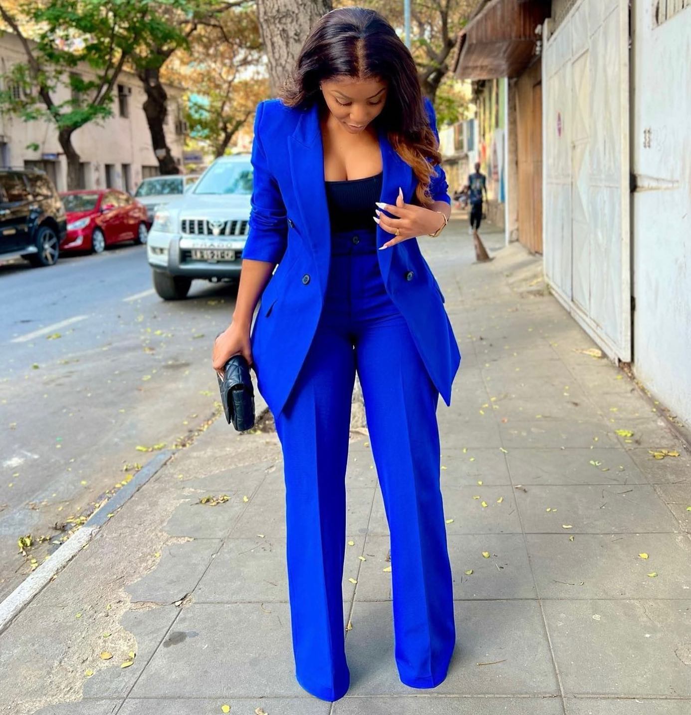 Königsblaue Damen-Hosenanzüge, – Women'S Formal Wear Plus Size Bewertung und Preis